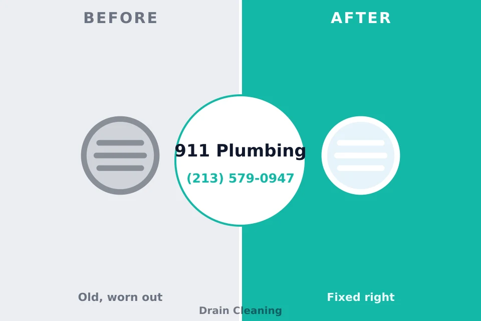 Before and after: plumbing repair Liberty, NC